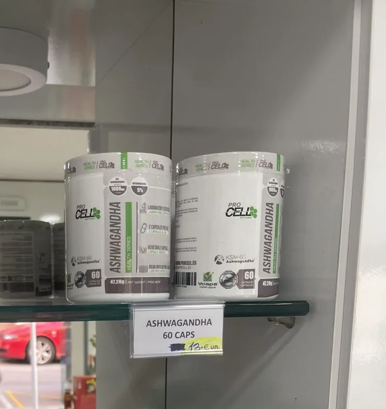 Ashwagandha 60 cáps. — Bacallá Fit, Sant Feliu de Llobregat